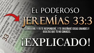 El PODEROSO JEREMÍAS 333 ¡EXPLICADO 😲 [upl. by Alokin]