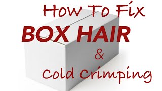 How To FIX BOX HAIR and COLD CRIMPING on WIGS  How To AVOID it  TAZS Wig Tips [upl. by Lacey]