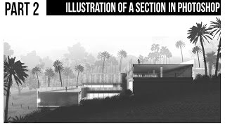 Adding Realistic Textures Illustrate an Architecture Section in Photoshop Part 2 [upl. by Vasyuta647]