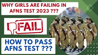 HOW TO PASS AFNS TEST 2023  Reasons of AFNS Test Failure [upl. by Susanne]