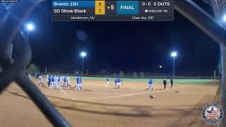 Braves 13U  SD Show Black 20241021 [upl. by Pastelki]