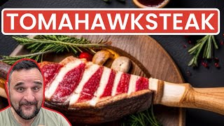 MEGA TOMAHAWK STEAK im GASGRILL grillen  Klaus grillt [upl. by Aynotahs]