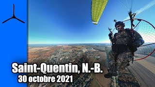 Tour de SaintQuentin NB en Paramoteur [upl. by Corenda]