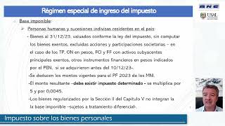 Impuesto sobre los bienes personales MARCELO CORTI CAAT Julio 2024 [upl. by Ydnys]