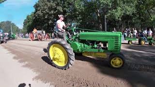 The Tractor Parade at the Western Minnesota Steam Thresher Reunion [upl. by Cristobal67]