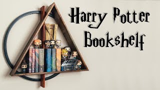 Custom HARRY POTTER DEATHLY HALLOWS Floating Shelf  How To Build  Woodworking [upl. by Cornell]