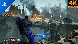 Alian Army VS Titus Marines  Warhammer 40K Immersive Gameplay  4K 60FPS [upl. by Angelina]