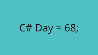 C Coding  Day 68 [upl. by Eipper]