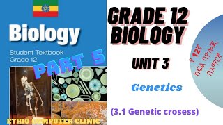 Ethiopia Grade 12 Biology  Unit 3  Part 5 Genetics የ12ኛ ክፍል ባዮሎጂ  ምዕራፍ 3  ክፍል 5 [upl. by Ajnat]