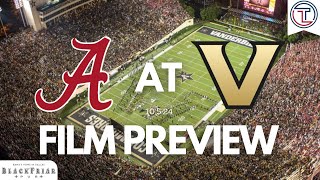 Alabama at Vanderbilt Preview Film Session [upl. by Ysabel]