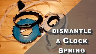 CLOCK SPRING DIAGNOSE FAULT DISMANTLE INSPECT [upl. by Gerladina]