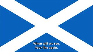 Flower of Scotland  National Anthem of Scotland English lyrics Unofficial [upl. by Dinny28]