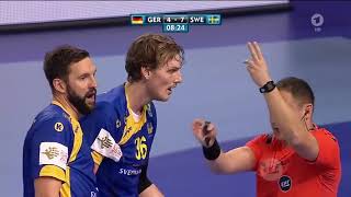 2016 Handball Euro 2016 Germany vs Sweden Group C [upl. by Livvy]