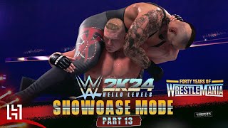 WWE 2K24  Brock Lesnar vs Under Taker  World Championship Match At WrestleMania 42  4K Gameplay [upl. by Aidroc]