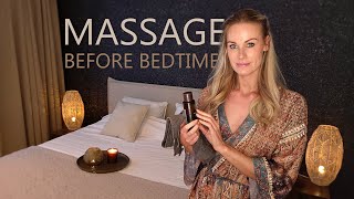 CLOSEUP ASMR  Relaxing Massage amp Personal Attention before Bedtime [upl. by Joni]