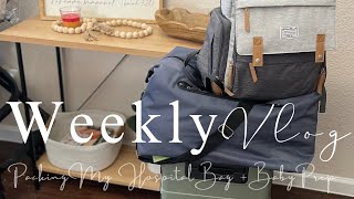 WEEKLY VLOG Pack My Hospital Bag  Baby Prep [upl. by Rizzi]