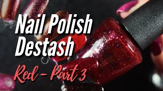 Sorting my red nail polish  Part 3 [upl. by Leasim]