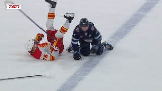 Martin Pospisil game misconduct for elbowing Josh Morrissey [upl. by Tomkin648]