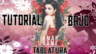 Mon Laferte Amárrame Tablatura Bajo [upl. by Launame]