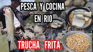 PESCA Y COCINA TRUCHA FRITA [upl. by Mundford]