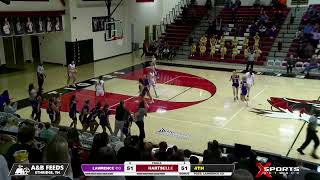 Lawrence Co Basketball teams play thrillers at Hartselle [upl. by Airyt]