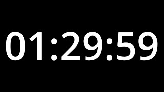 1 Hour 30 Minute Stopwatch Timer [upl. by Iraj]