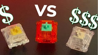 Cheap VS Expensive keyboard switches [upl. by Nylodnarb]