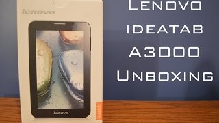 Lenovo Ideatab A3000 Unboxing [upl. by Amiarom223]