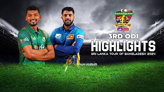 Bangladesh vs Sri Lanka Highlights  3rd ODI  Sri Lanka tour of Bangladesh 2024 [upl. by Nrubyar387]