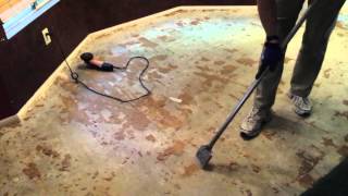 Remove Glue Down Wood Flooring [upl. by Joab]