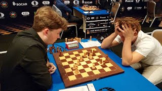 The pain and agony of Magnus Carlsen losing to 18yearold Vincent Keymer [upl. by Barri]