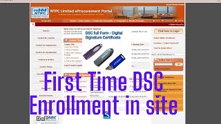 DSC ENROLLMENT  Register  Installed  Run first time in NTPCIOCL and Government tender site [upl. by Anoy786]