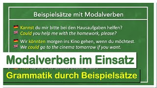 Beispielsätze für den Einsatz von englischen Modalverben Anwendung amp Bildung [upl. by Asfah]