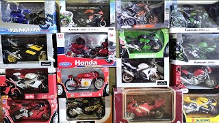 Unboxing Various Brands Diecast Model Motorcycles Scale 112 Compilation [upl. by Sunil]