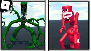 How to become RED MONSTER and TREEN GREEN RAINBOW FRIENDS in BECOME TIKY AND EVERYTHING ELSE ROBLOX [upl. by Tybie988]