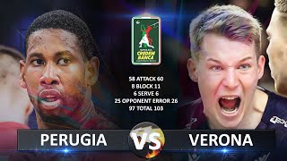 Perugia vs Verona  Italian Volleyball SuperLega 20232024 [upl. by Nyllaf694]