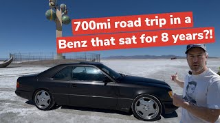 Road trip in a MercedesBenz 300CE that sat for 8 years [upl. by Nager]