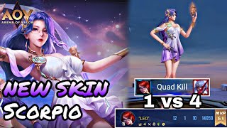 RoV  NEW SKIN VERES SCORPIO  ARENA OF VALOR [upl. by Oinoitna]