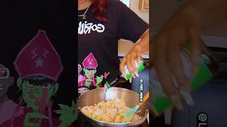 Quick amp easy fried rice recipe foodshorts shortsvideo cooking friedrice easyrecipe tiktokviral [upl. by Thecla294]