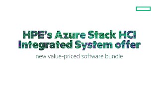 HPEMicrosoft  Azure stack HCI Integrated System Offer [upl. by Neerbas]