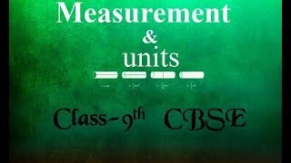 Chapter 1  Measurements and units  with Notes  Complete Chapter  Class 9th [upl. by Sset159]