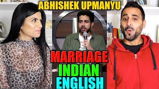 MARRIAGE INDIAN amp ENGLISH REACTION  StandUp Comedy by Abhishek Upmanyu  Magic Flicks [upl. by Micheline]