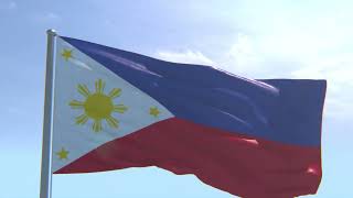 FREE Footage Philippines Flag Waving  No Watermark  Watawat ng Pilipinas [upl. by Chor]