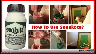 How to make Sensitizer liquid and use Sonakote Screen printing developing with exposing calculator [upl. by Kaitlyn]