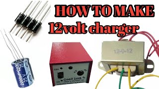 12012 Transformer 3 Amp 12v Charger Kaise Banaye  How To Make 12V Charger at Aome [upl. by Lek]