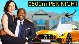 The Lavishing Lifestyle of The BILLIONAIRE Ali Bongo 90 Billion Cash Found at His Mansion [upl. by Nwahsirhc]