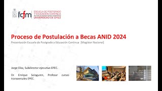 2do Taller Postulación Beca Magíster ANID 2024 [upl. by Iggam]