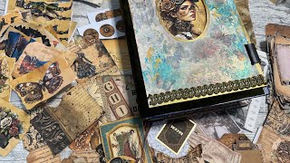 Steampunk lapbook journal Dark Days tattytreasure [upl. by Kcirrad556]