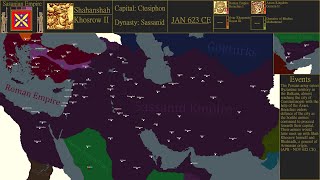 Alternative The Final Years of the Sasanian Empire  Every Month 599  667 CE Part 1 [upl. by Aneda]