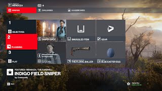 Hitman 3  9 Indigo Field Sniper  Combatglue Featured Contract  Silent Assassin [upl. by Leesen676]